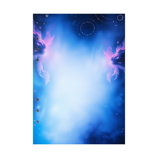 DIN A5 Ringbucheinlagen 6-fach Lochung mit Motiv | Bild Magic Cosmos 27