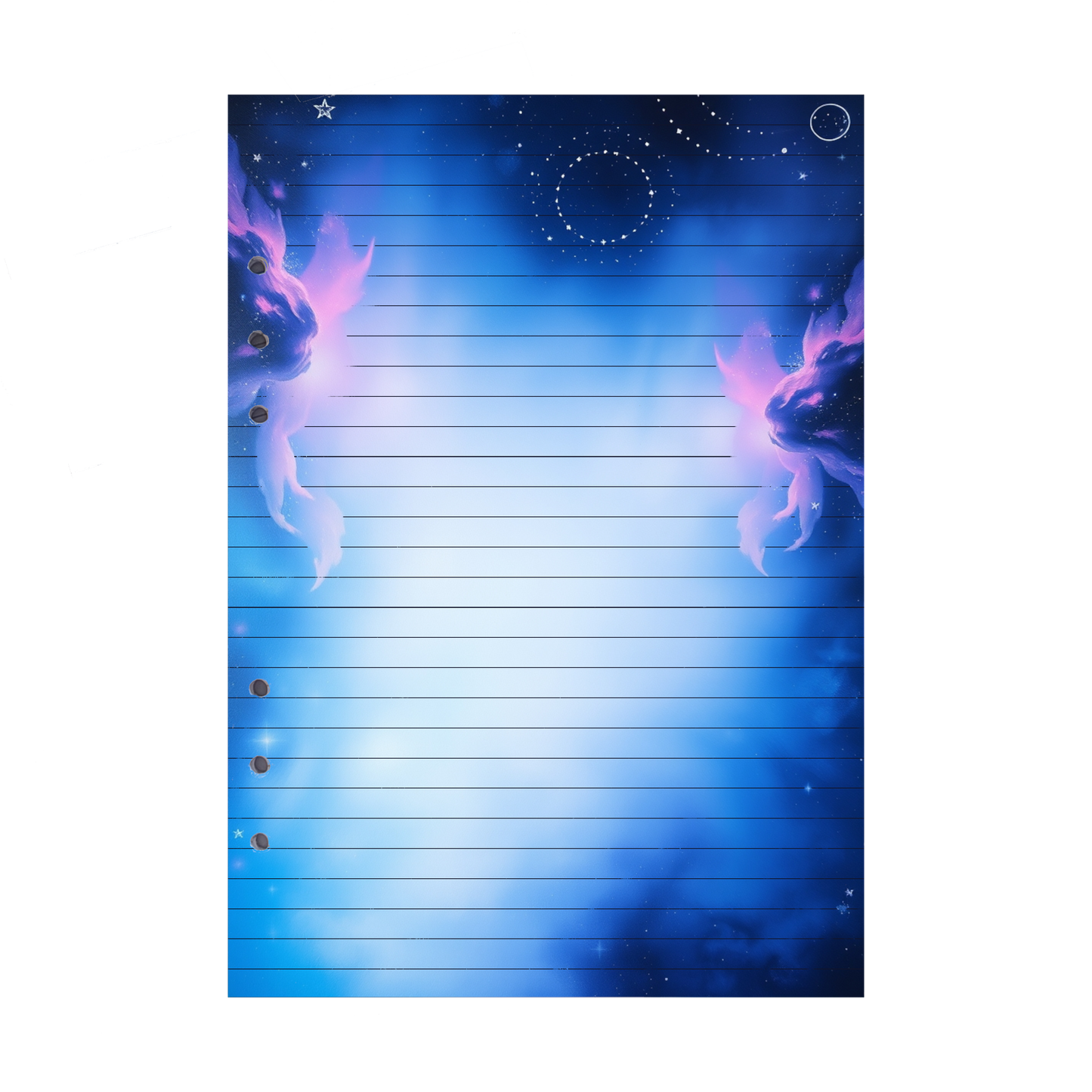 DIN A5 Ringbucheinlagen 6-fach Lochung mit Motiv | Bild Magic Cosmos 27