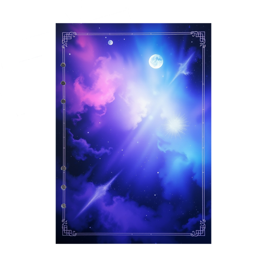 DIN A5 Ringbucheinlagen 6-fach Lochung mit Motiv | Bild Magic Cosmos 28