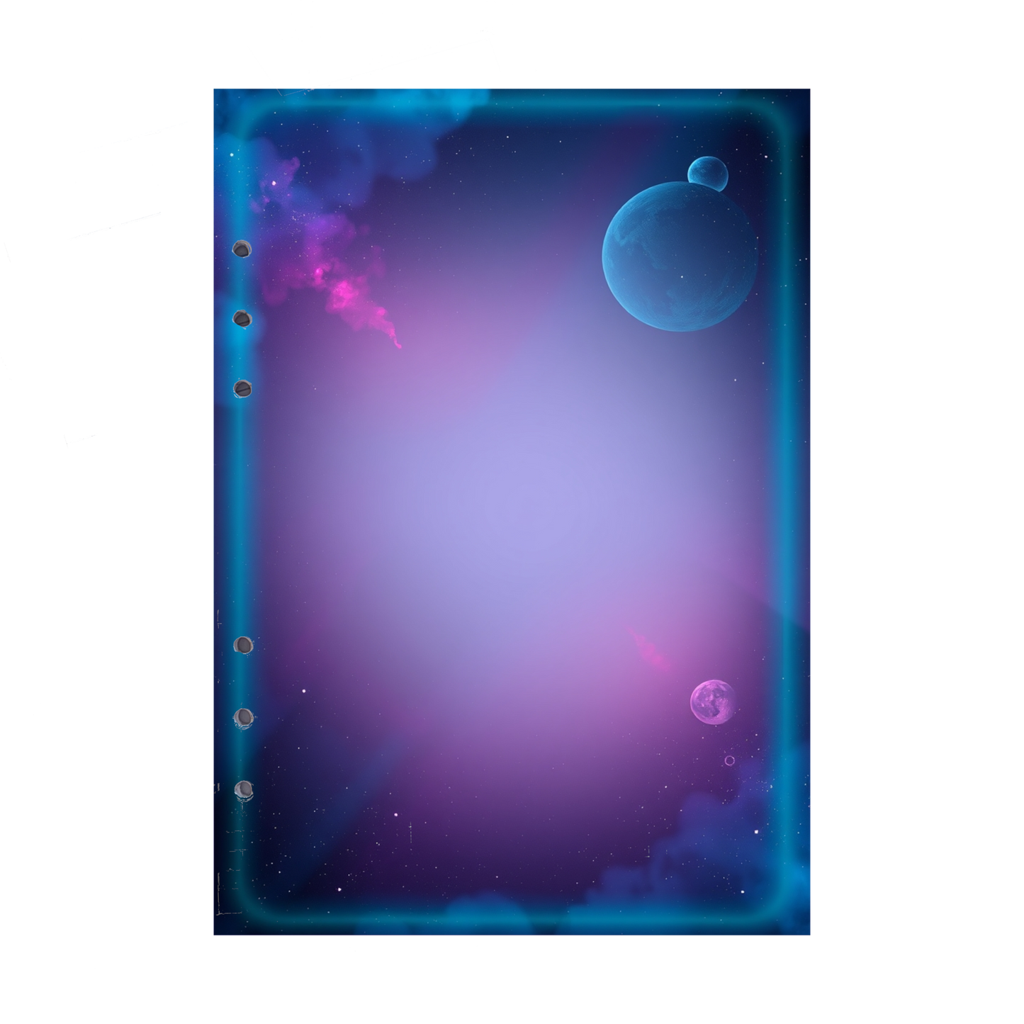 DIN A5 Ringbucheinlagen 6-fach Lochung mit Motiv | Bild Magic Cosmos 3