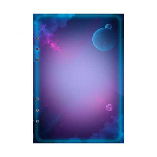 DIN A5 Ringbucheinlagen 6-fach Lochung mit Motiv | Bild Magic Cosmos 3