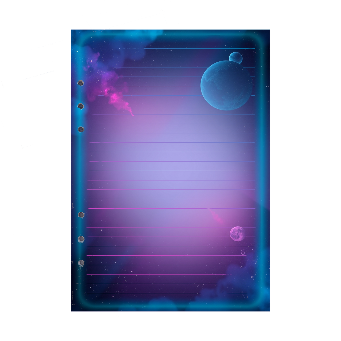 DIN A5 Ringbucheinlagen 6-fach Lochung mit Motiv | Bild Magic Cosmos 3