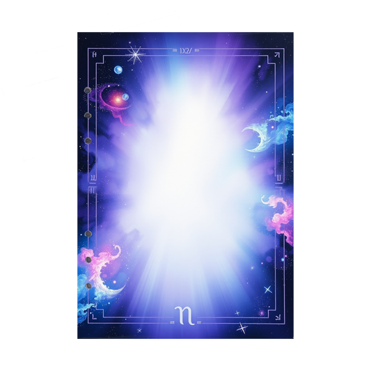 DIN A5 Ringbucheinlagen 6-fach Lochung mit Motiv | Bild Magic Cosmos 31