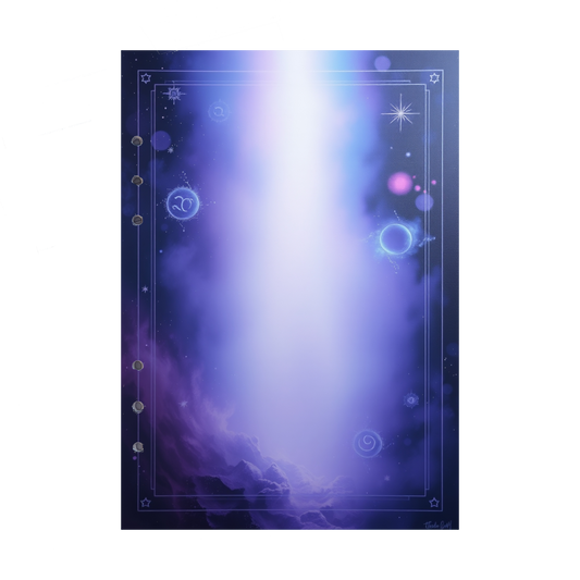 DIN A5 Ringbucheinlagen 6-fach Lochung mit Motiv | Bild Magic Cosmos 32