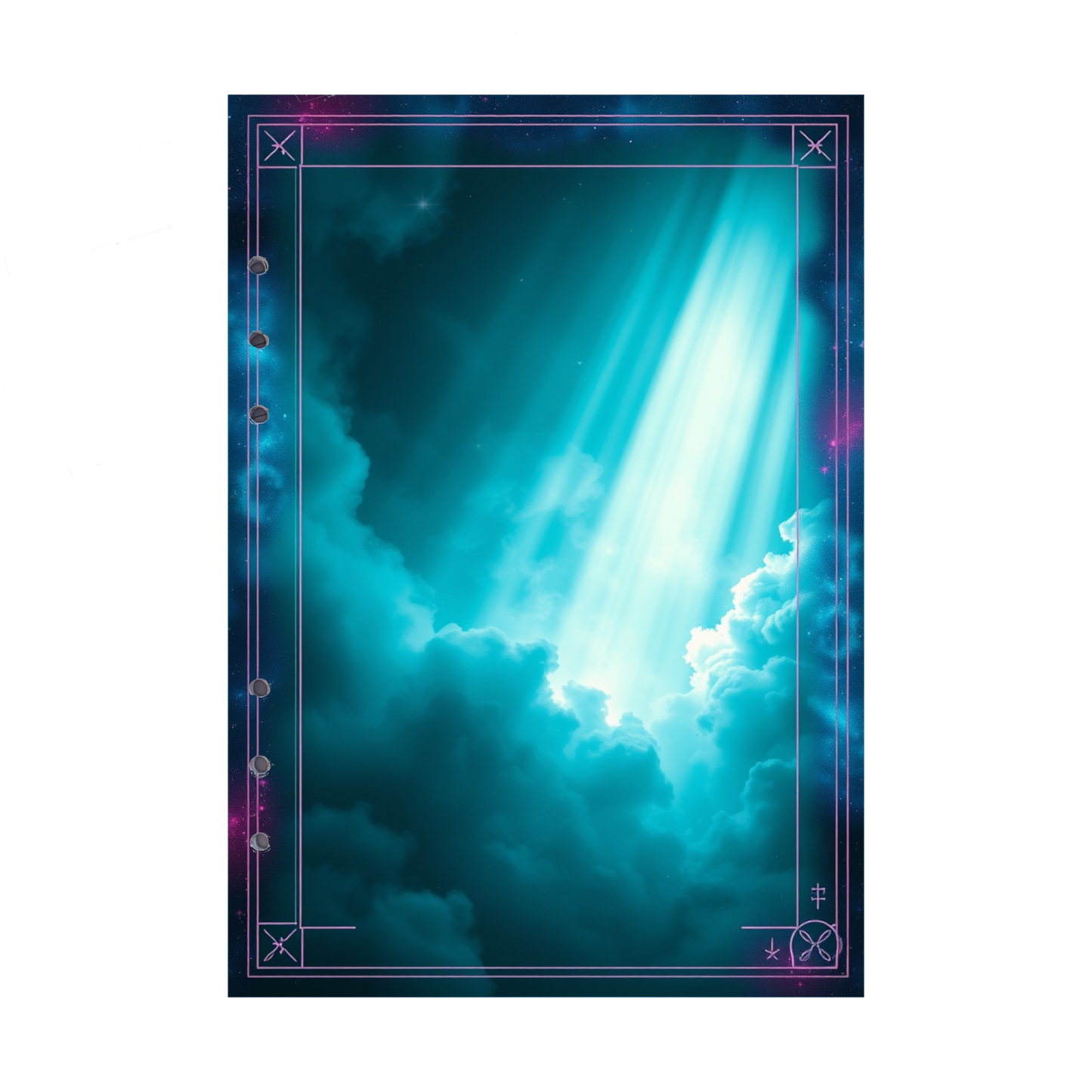 DIN A5 Ringbucheinlagen 6-fach Lochung mit Motiv | Bild Magic Cosmos 35