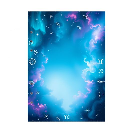 DIN A5 Ringbucheinlagen 6-fach Lochung mit Motiv | Bild Magic Cosmos 36