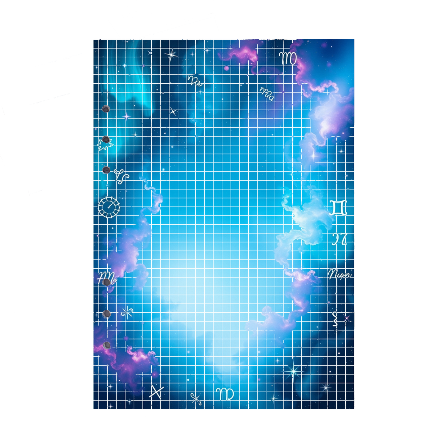 DIN A5 Ringbucheinlagen 6-fach Lochung mit Motiv | Bild Magic Cosmos 36