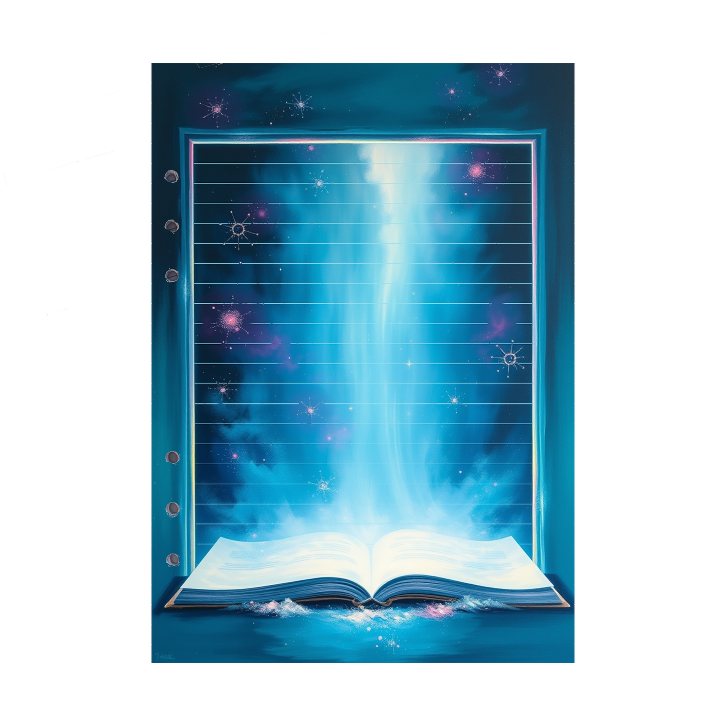 DIN A5 Ringbucheinlagen 6-fach Lochung mit Motiv | Bild Magic Cosmos 37