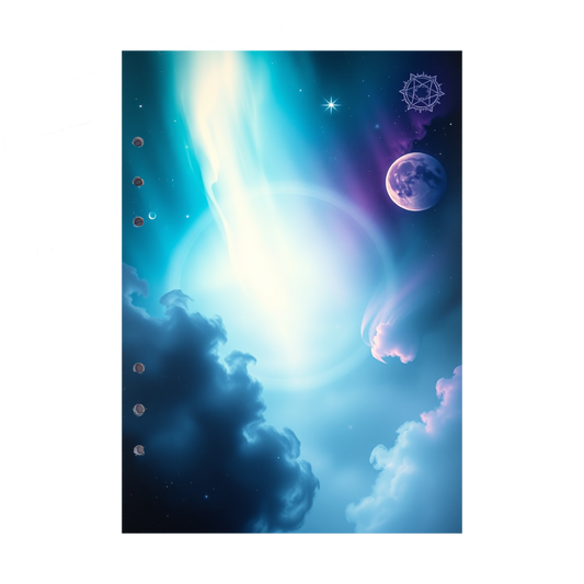 DIN A5 Ringbucheinlagen 6-fach Lochung mit Motiv | Bild Magic Cosmos 38