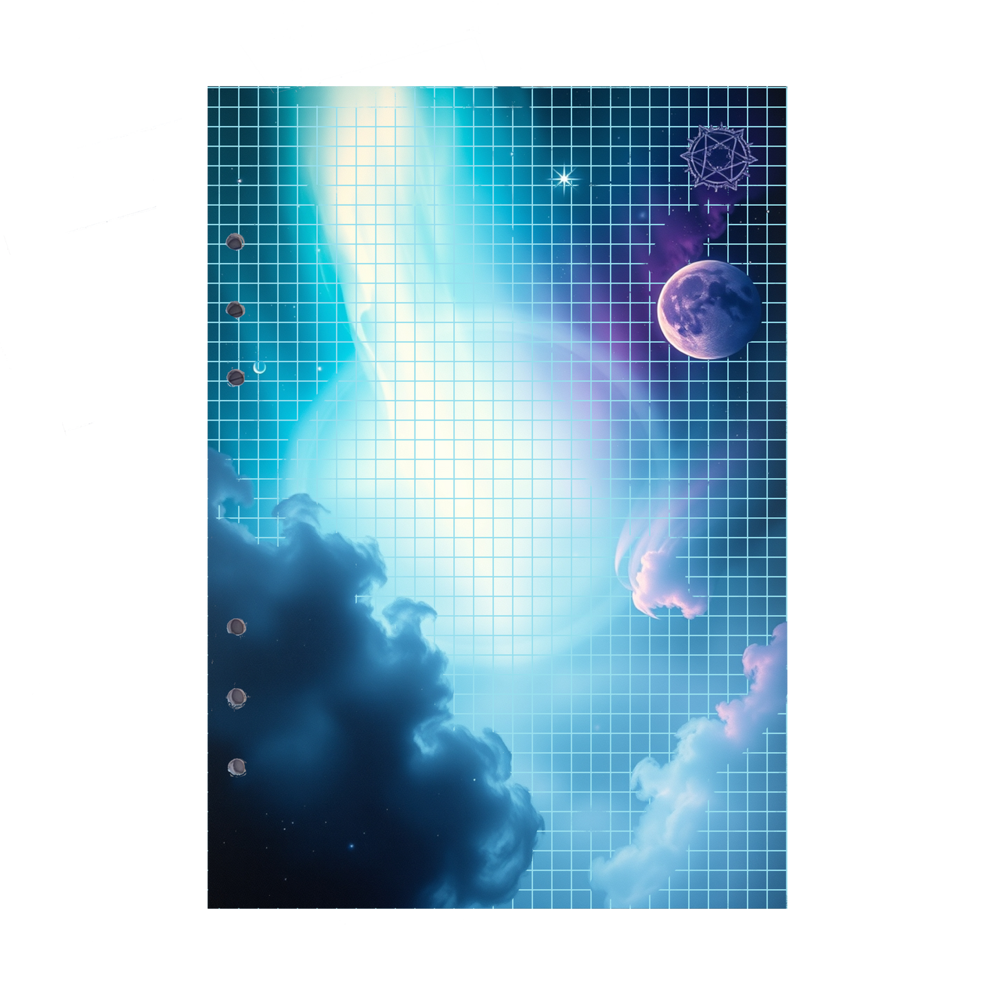 DIN A5 Ringbucheinlagen 6-fach Lochung mit Motiv | Bild Magic Cosmos 38