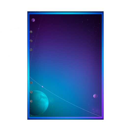 DIN A5 Ringbucheinlagen 6-fach Lochung mit Motiv | Bild Magic Cosmos 4