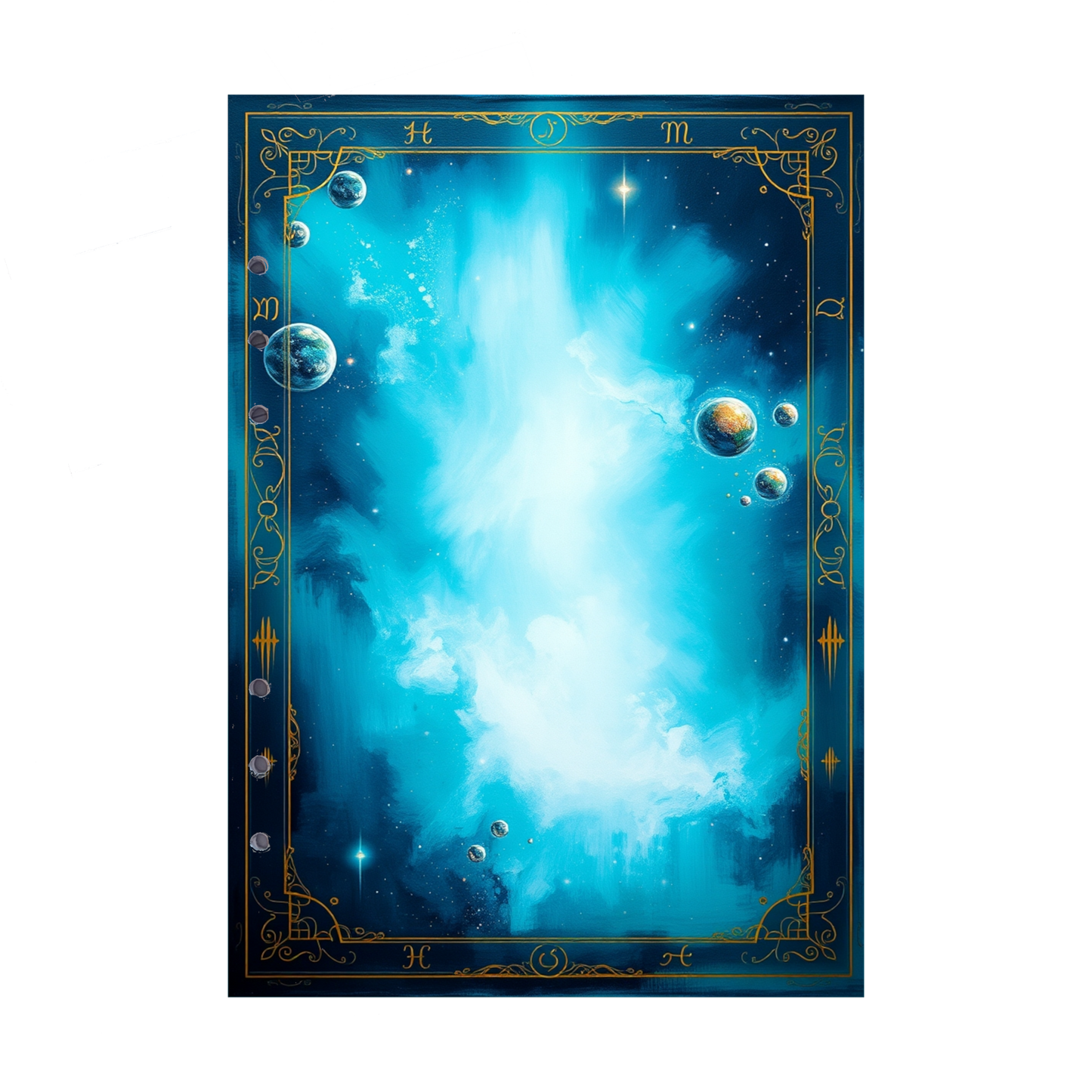 DIN A5 Ringbucheinlagen 6-fach Lochung mit Motiv | Bild Magic Cosmos 40