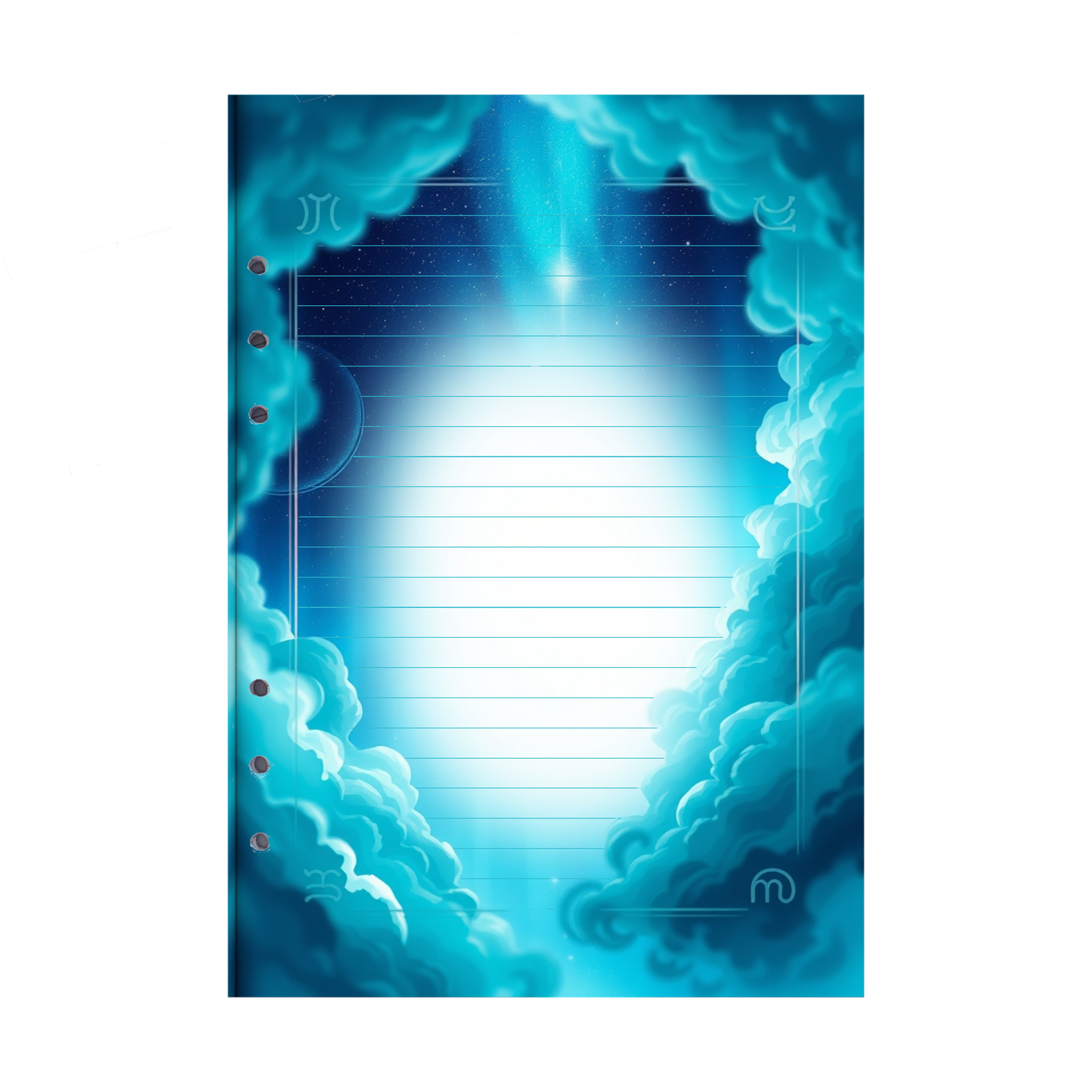 DIN A5 Ringbucheinlagen 6-fach Lochung mit Motiv | Bild Magic Cosmos 43