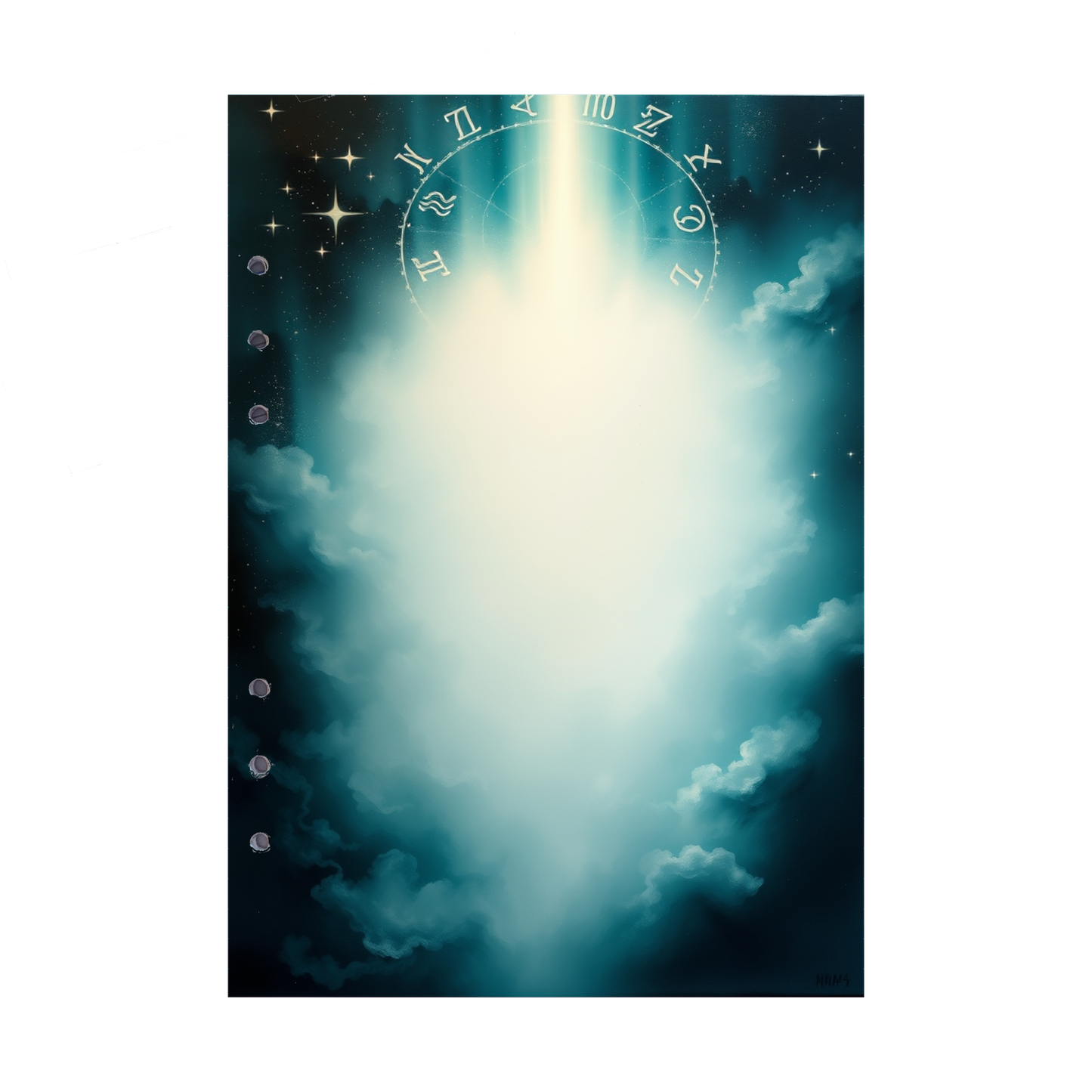 DIN A5 Ringbucheinlagen 6-fach Lochung mit Motiv | Bild Magic Cosmos 44