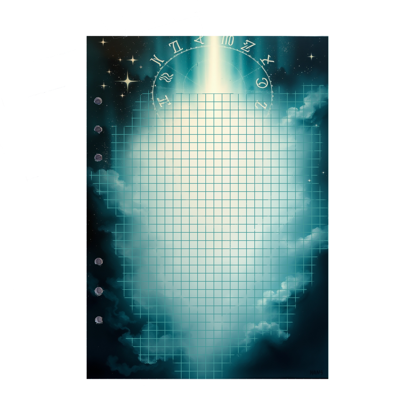 DIN A5 Ringbucheinlagen 6-fach Lochung mit Motiv | Bild Magic Cosmos 44