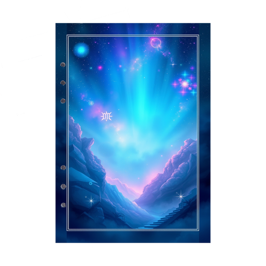 DIN A5 Ringbucheinlagen 6-fach Lochung mit Motiv | Bild Magic Cosmos 45