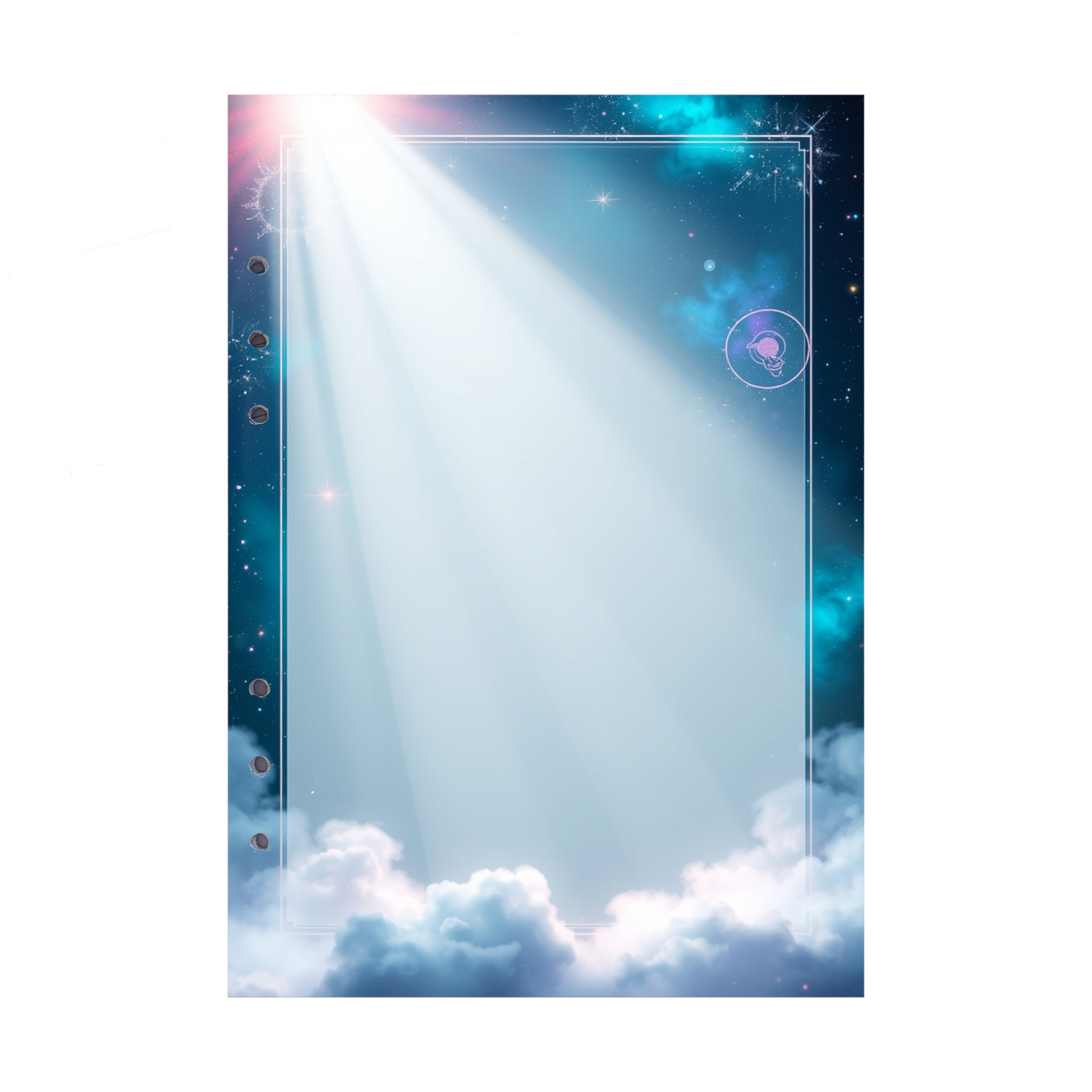 DIN A5 Ringbucheinlagen 6-fach Lochung mit Motiv | Bild Magic Cosmos 46