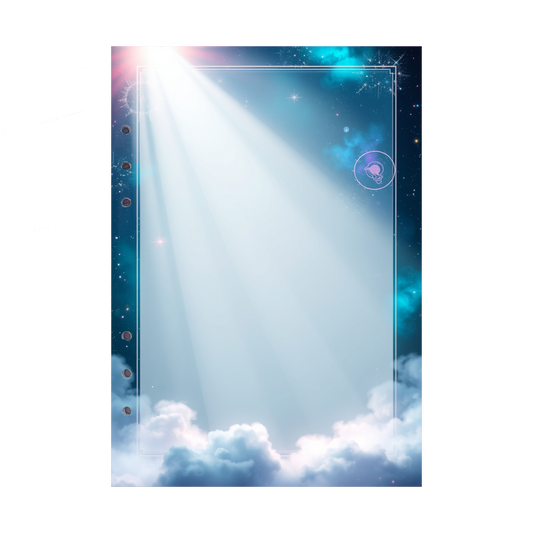 DIN A5 Ringbucheinlagen 6-fach Lochung mit Motiv | Bild Magic Cosmos 46