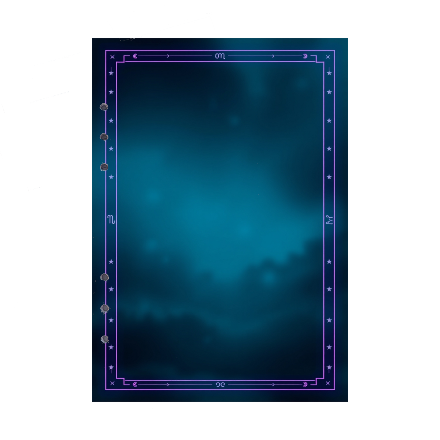 DIN A5 Ringbucheinlagen 6-fach Lochung mit Motiv | Bild Magic Cosmos 48