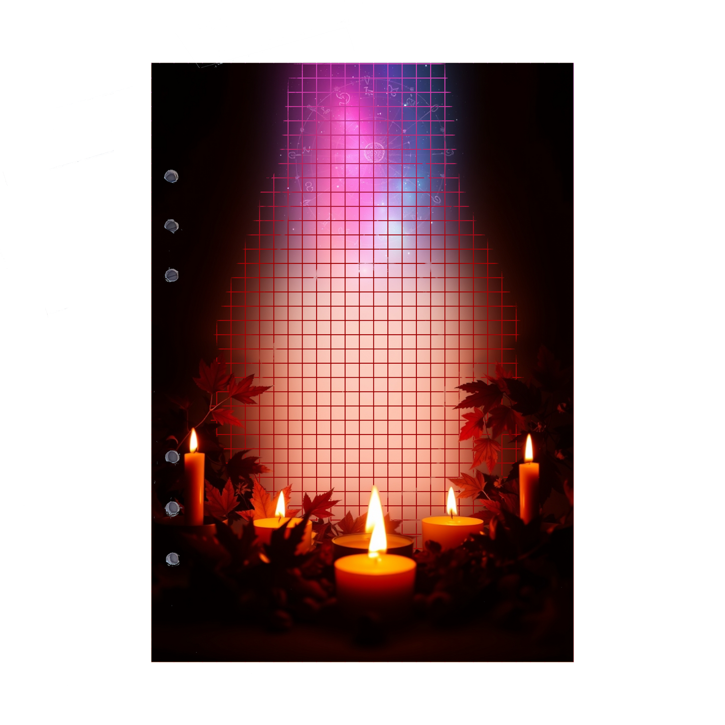 DIN A5 Ringbucheinlagen 6-fach Lochung mit Motiv | Bild Magic Cosmos 49