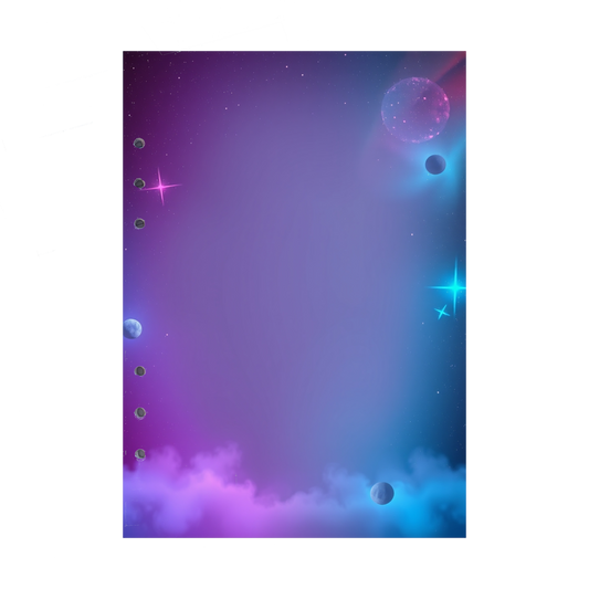 DIN A5 Ringbucheinlagen 6-fach Lochung mit Motiv | Bild Magic Cosmos 5