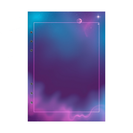 DIN A5 Ringbucheinlagen 6-fach Lochung mit Motiv | Bild Magic Cosmos 6