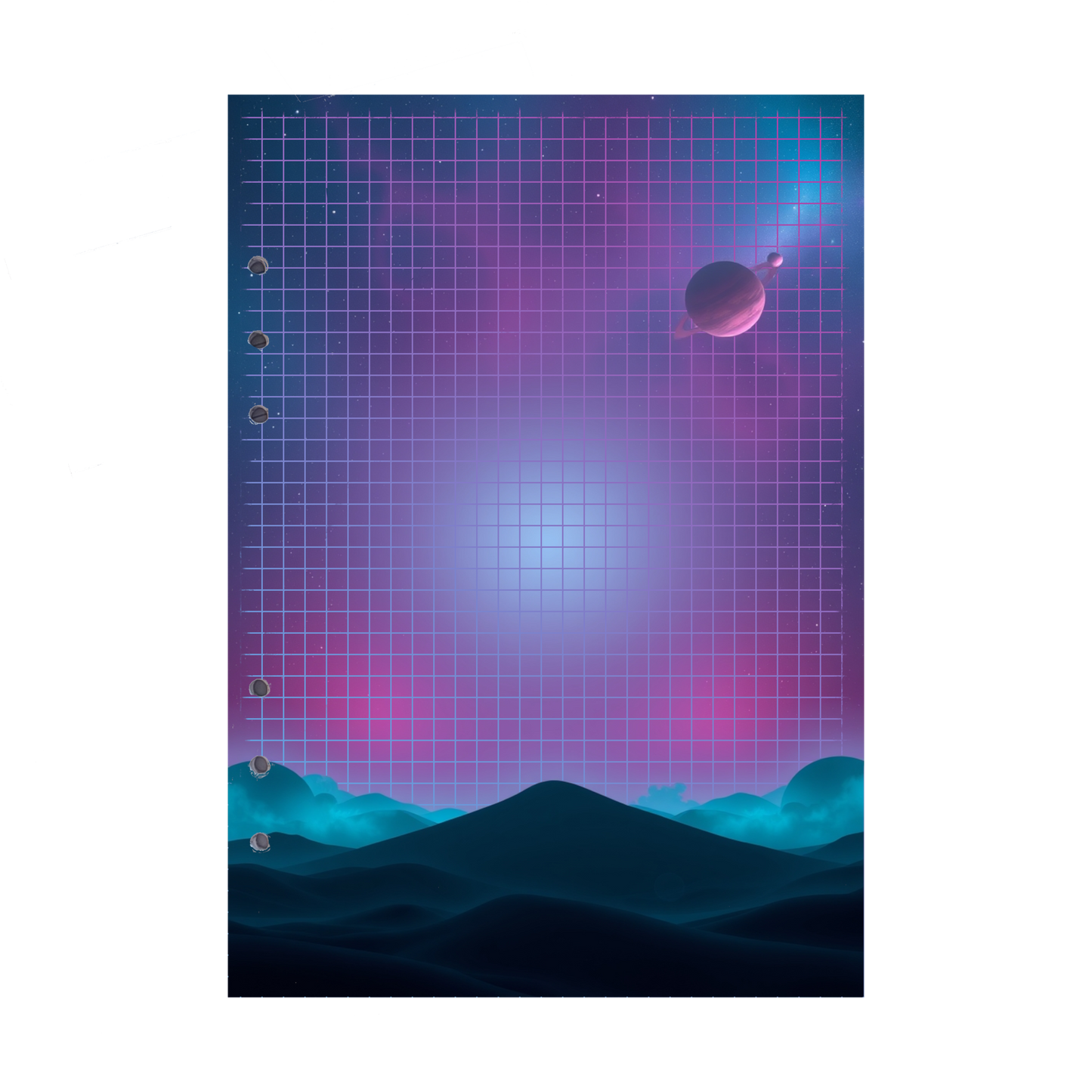 DIN A5 Ringbucheinlagen 6-fach Lochung mit Motiv | Bild Magic Cosmos 7