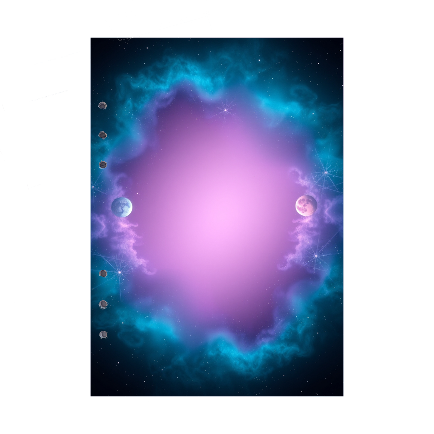 DIN A5 Ringbucheinlagen 6-fach Lochung mit Motiv | Bild Magic Cosmos 8