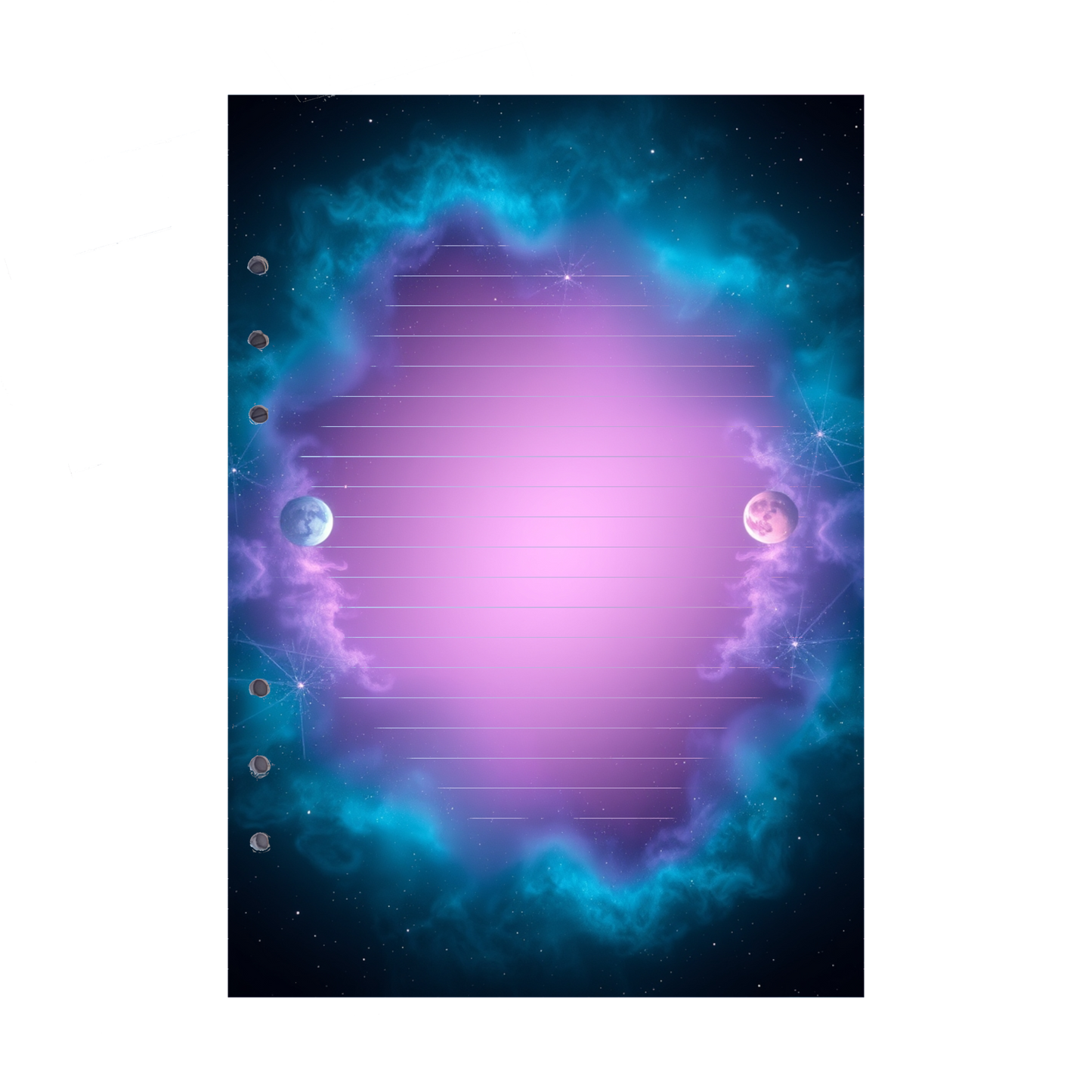 DIN A5 Ringbucheinlagen 6-fach Lochung mit Motiv | Bild Magic Cosmos 8