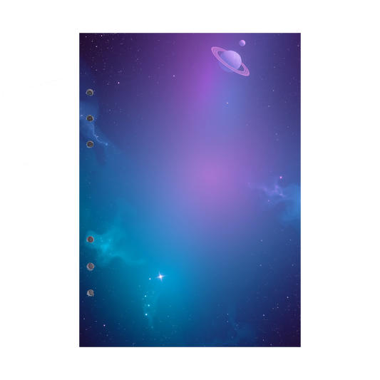 DIN A5 Ringbucheinlagen 6-fach Lochung mit Motiv | Bild Magic Cosmos 9