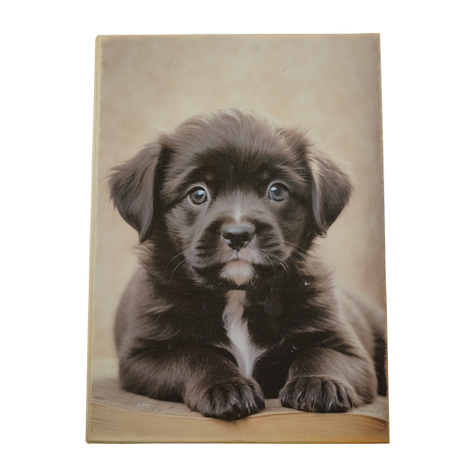 Illustriertes Notizbuch | Motiv Cute Puppies | DIN A5 Hardcover | 160 Seiten