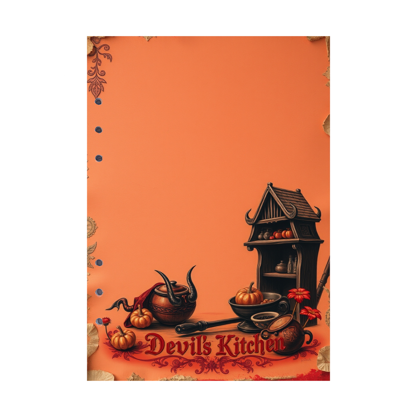 DIN A5 Ringbucheinlagen 6-fach Lochung mit Motiv | Bild Devil´s Kitchen 11