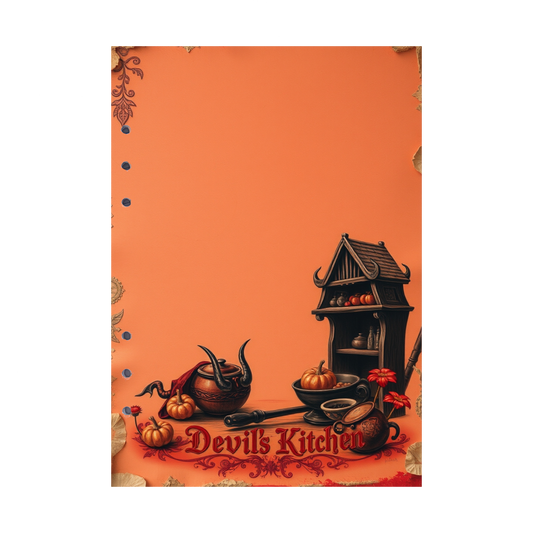 DIN A5 Ringbucheinlagen 6-fach Lochung mit Motiv | Bild Devil´s Kitchen 11