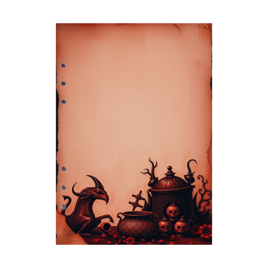 DIN A5 Ringbucheinlagen 6-fach Lochung mit Motiv | Bild Devil´s Kitchen 2