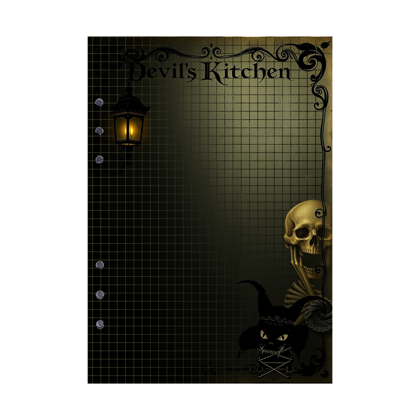 DIN A5 Ringbucheinlagen 6-fach Lochung mit Motiv | Bild Devil´s Kitchen 42