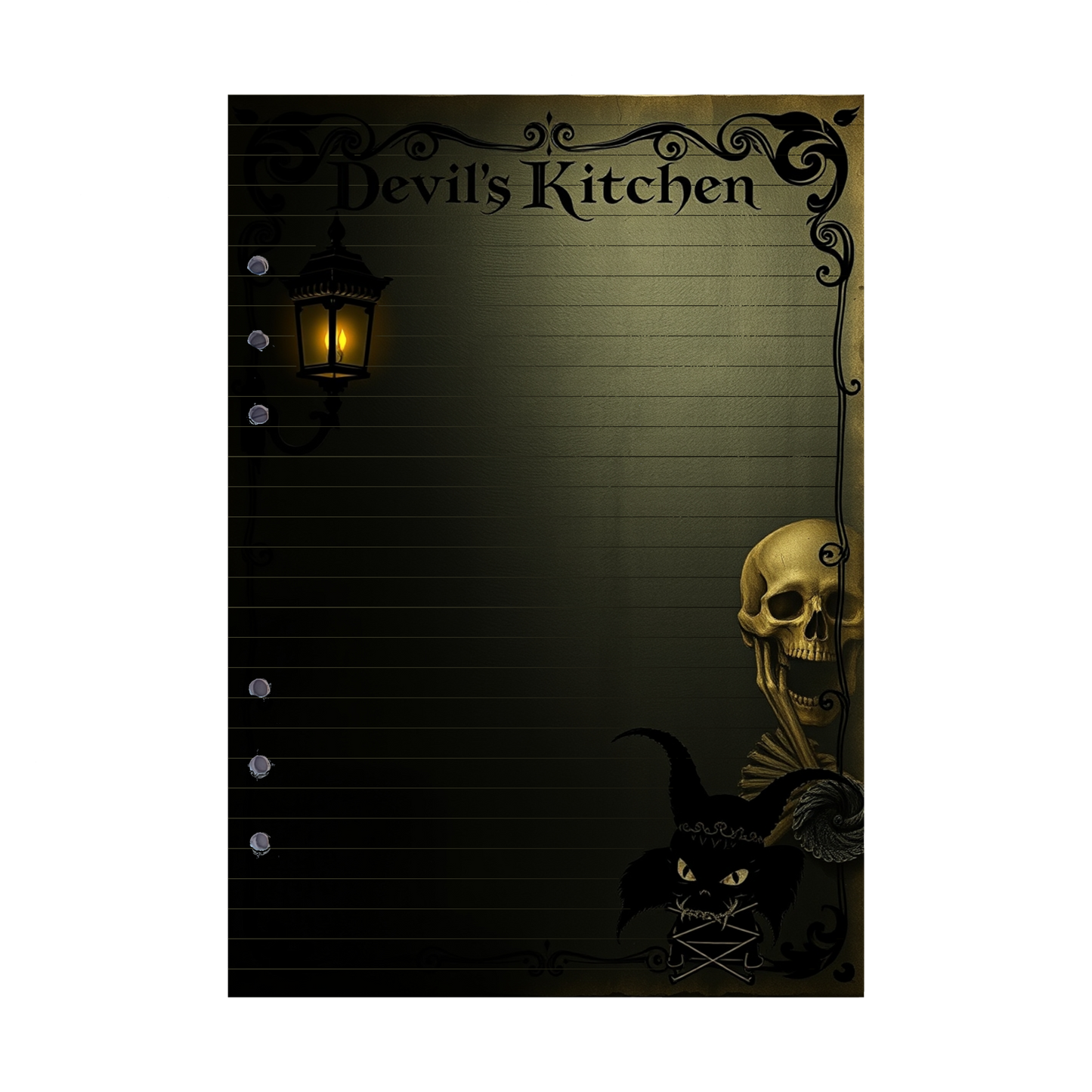 DIN A5 Ringbucheinlagen 6-fach Lochung mit Motiv | Bild Devil´s Kitchen 42