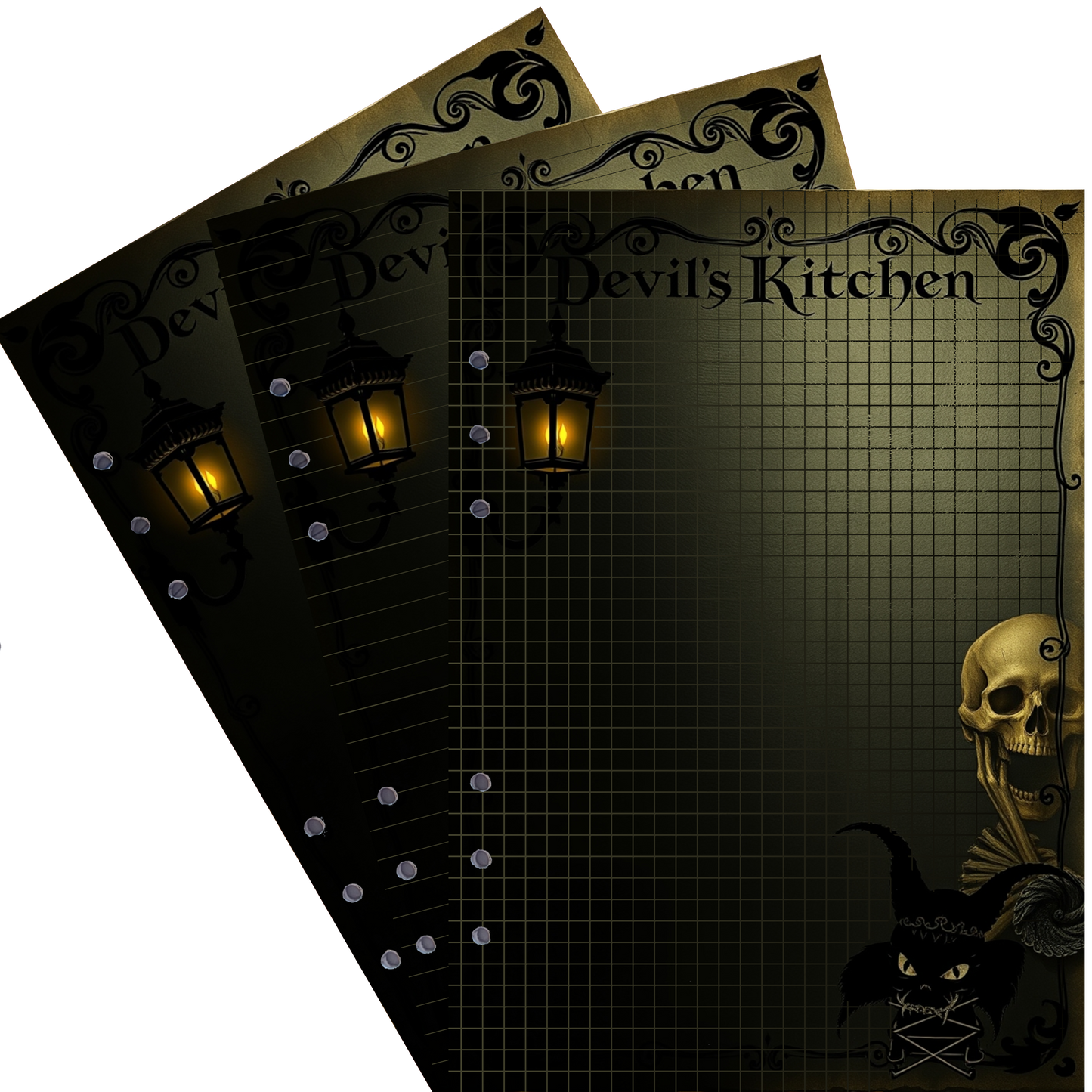 DIN A5 Ringbucheinlagen 6-fach Lochung mit Motiv | Bild Devil´s Kitchen 42