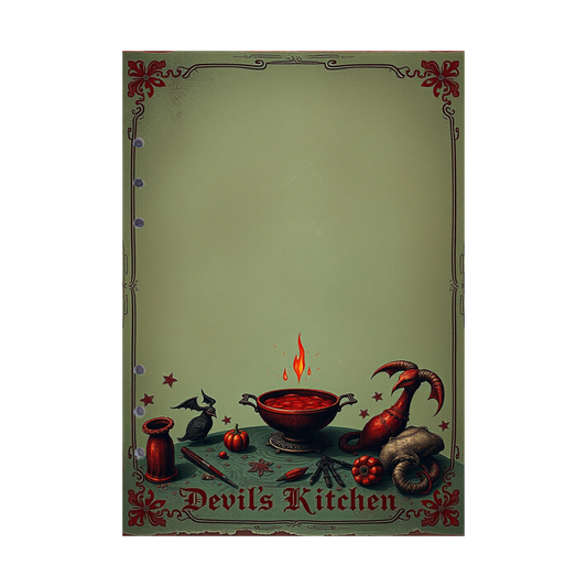 DIN A5 Ringbucheinlagen 6-fach Lochung mit Motiv | Bild Devil´s Kitchen 7