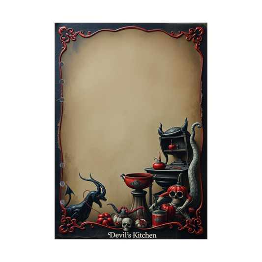 DIN A5 Ringbucheinlagen 6-fach Lochung mit Motiv | Bild Devil´s Kitchen 8