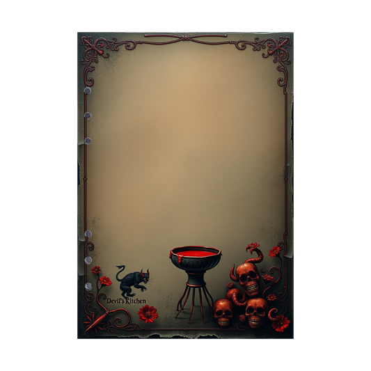 DIN A5 Ringbucheinlagen 6-fach Lochung mit Motiv | Bild Devil´s Kitchen 9