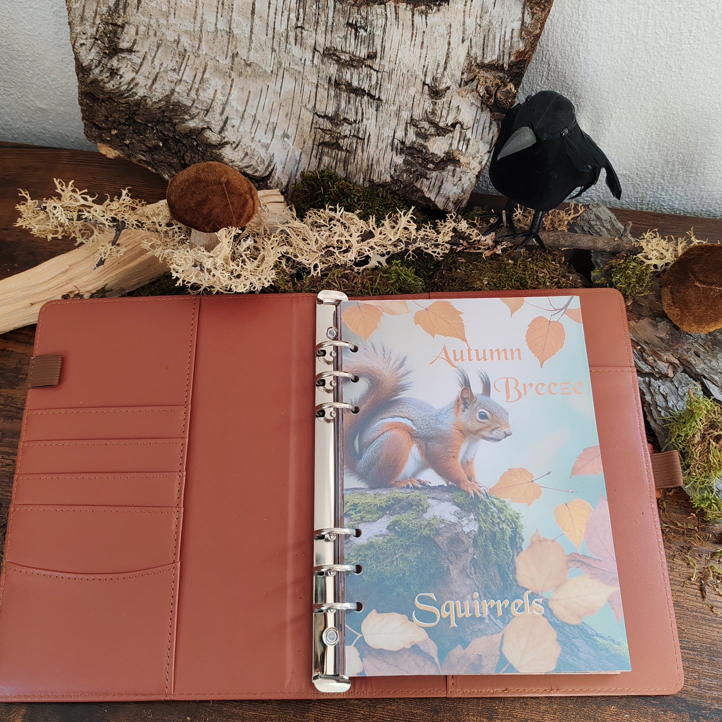 Autumn Breeze Ringbucheinlagen | Motiv-Inlays Eichhörnchen | 50 Seiten | DIN A5/A6