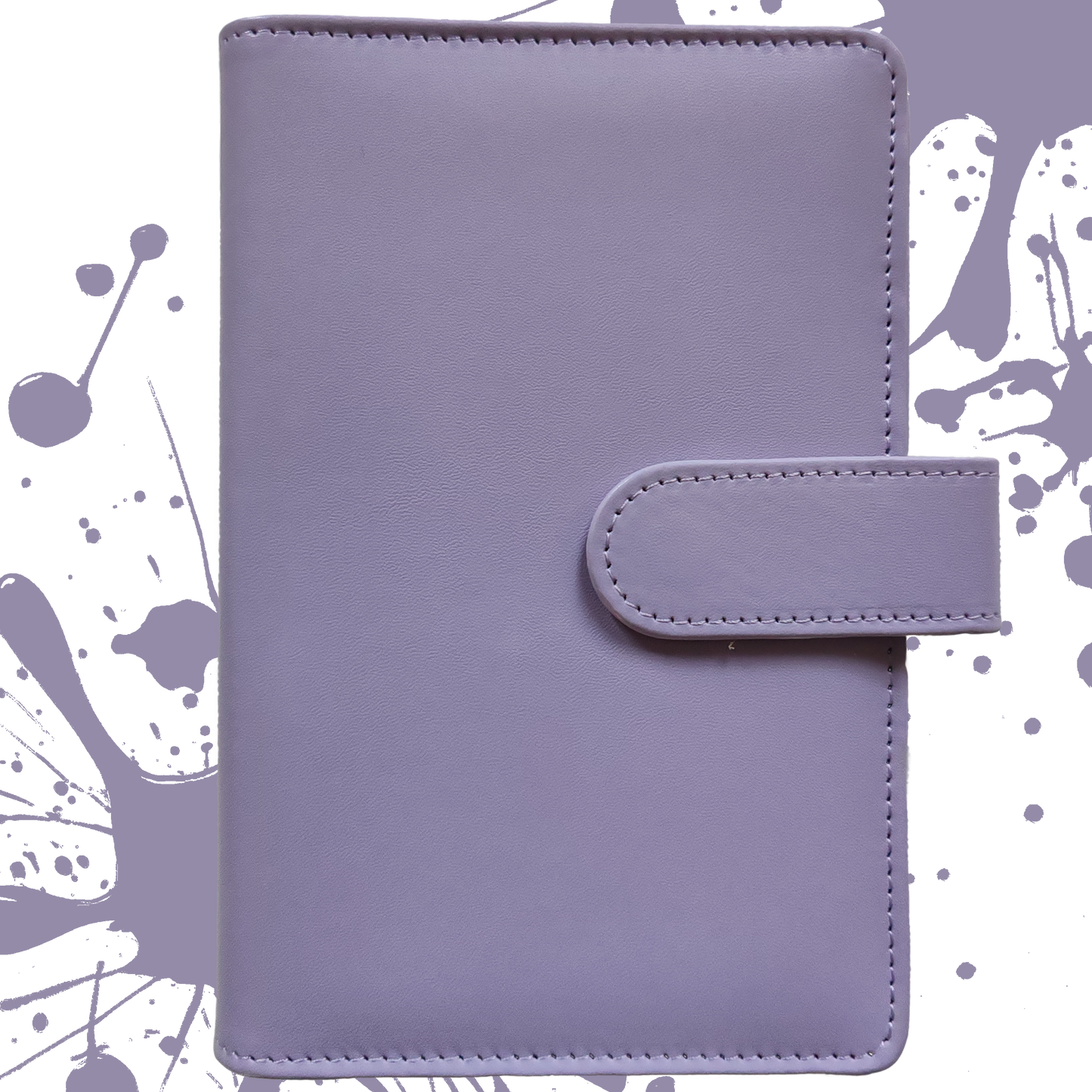 Personal Size / DIN A6 Ringbuch | Ringbinder Flieder | 6-Ring-Mechanik