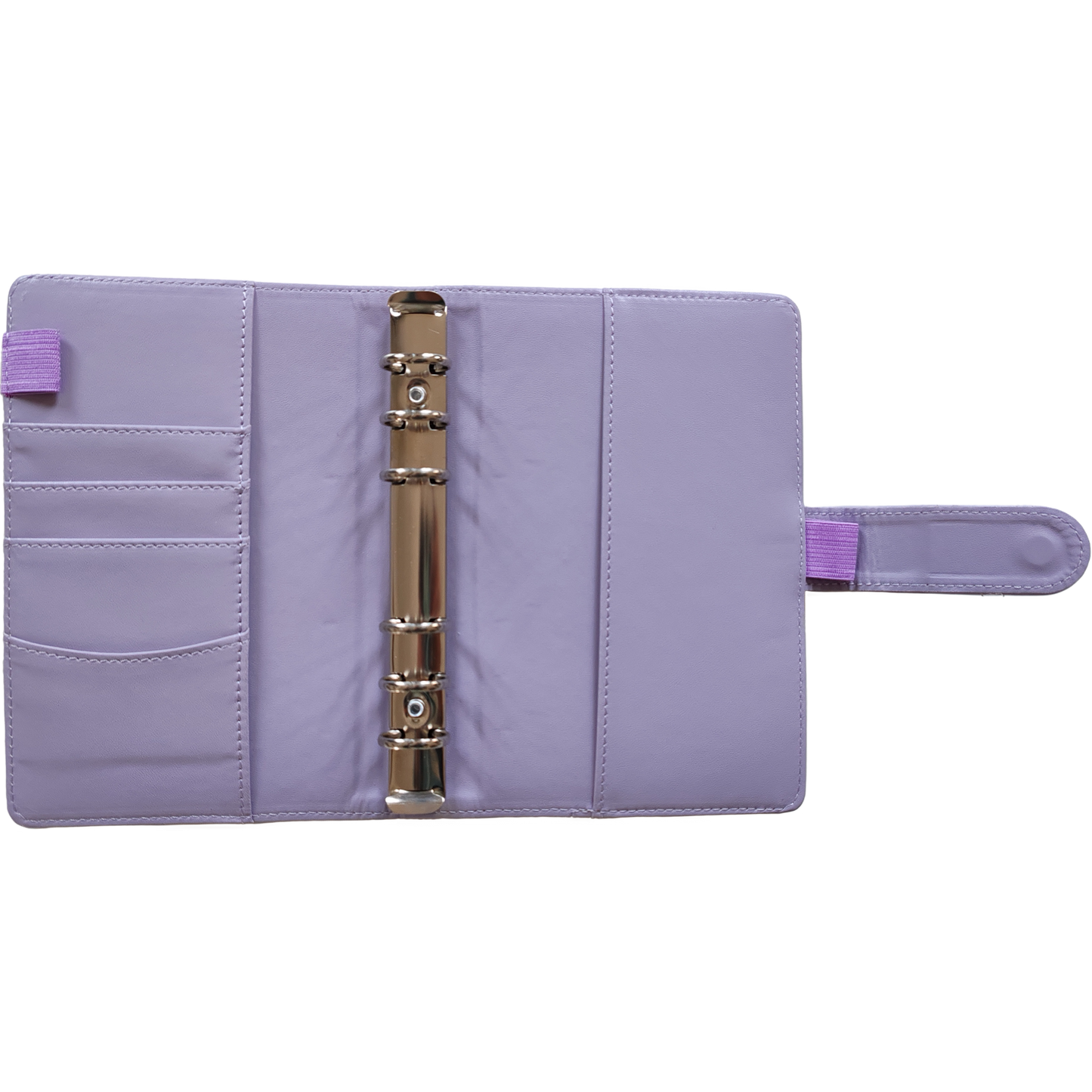 Personal Size / DIN A6 Ringbuch | Ringbinder Flieder | 6-Ring-Mechanik