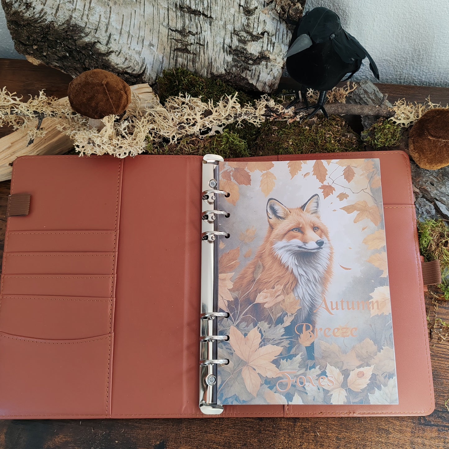 Autumn Breeze Ringbucheinlagen | Motiv-Inlays Fuchs | 50 Seiten | DIN A5/A6