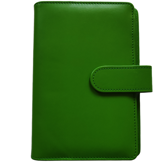 Personal Size / DIN A6 Ringbuch | Ringbinder Grün | 6-Ring-Mechanik