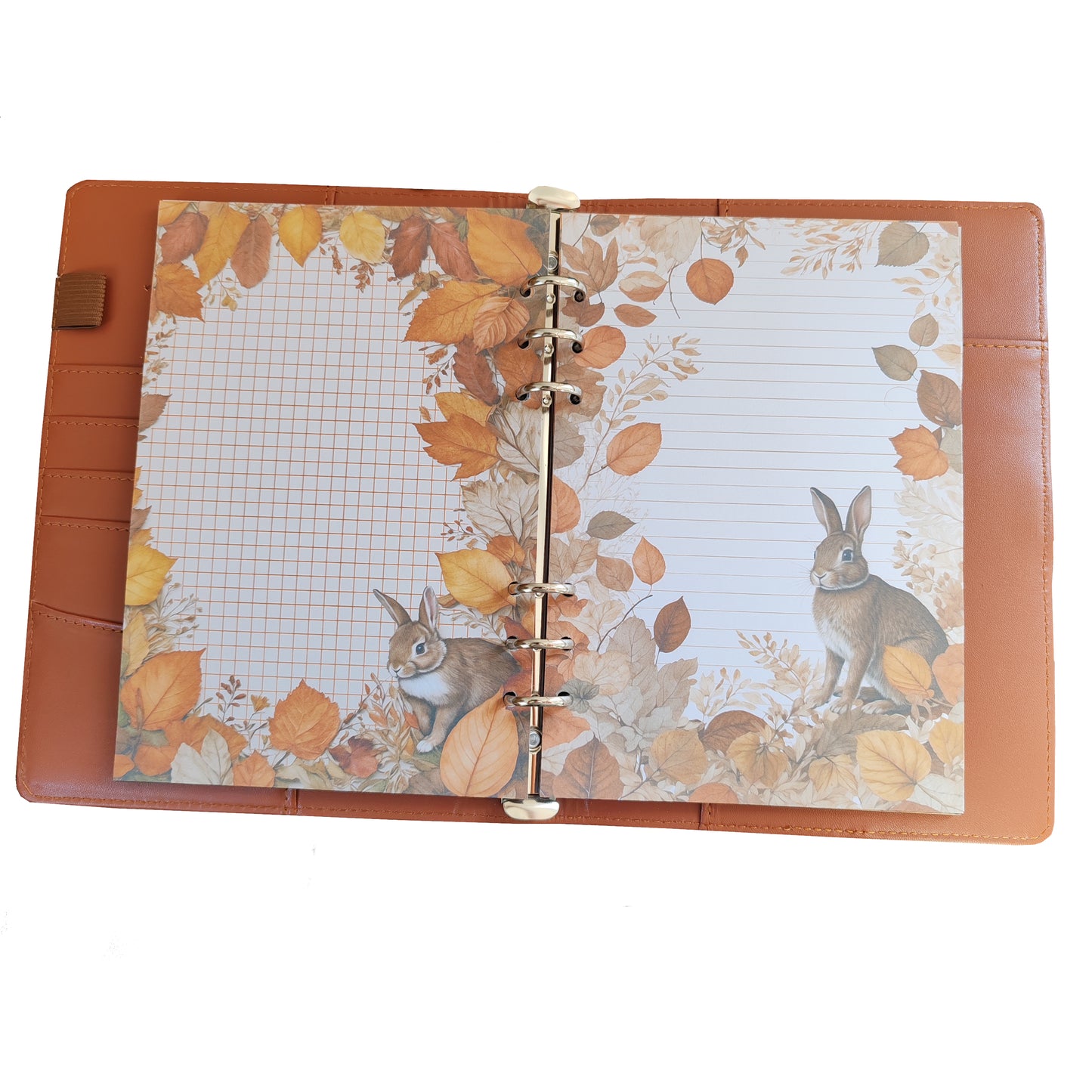 Autumn Breeze Ringbucheinlagen | Motiv-Inlays Hase | 50 Seiten | DIN A5/A6