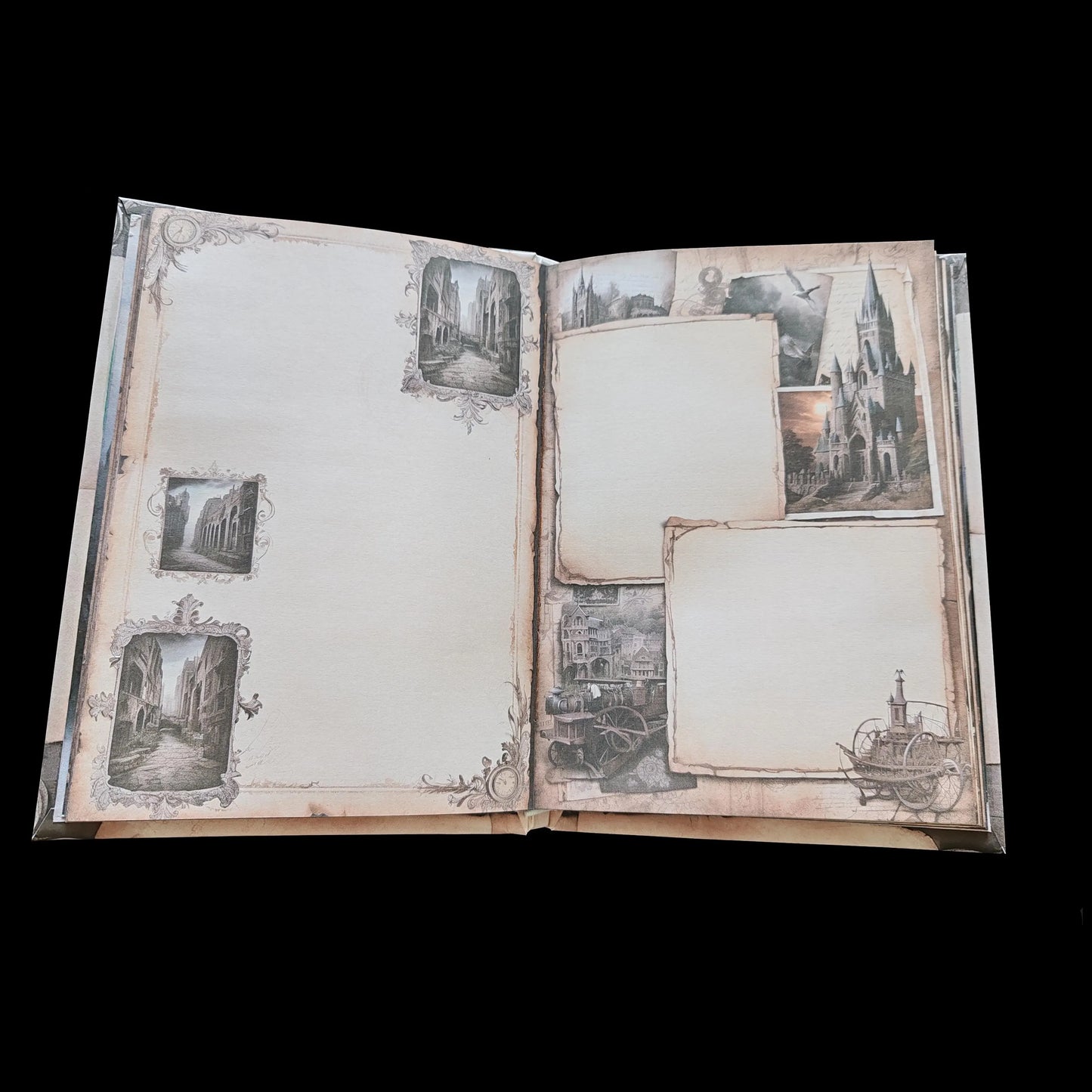 Illustriertes Notizbuch | Motiv Dark Age | DIN A5 Hardcover | 160 Seiten