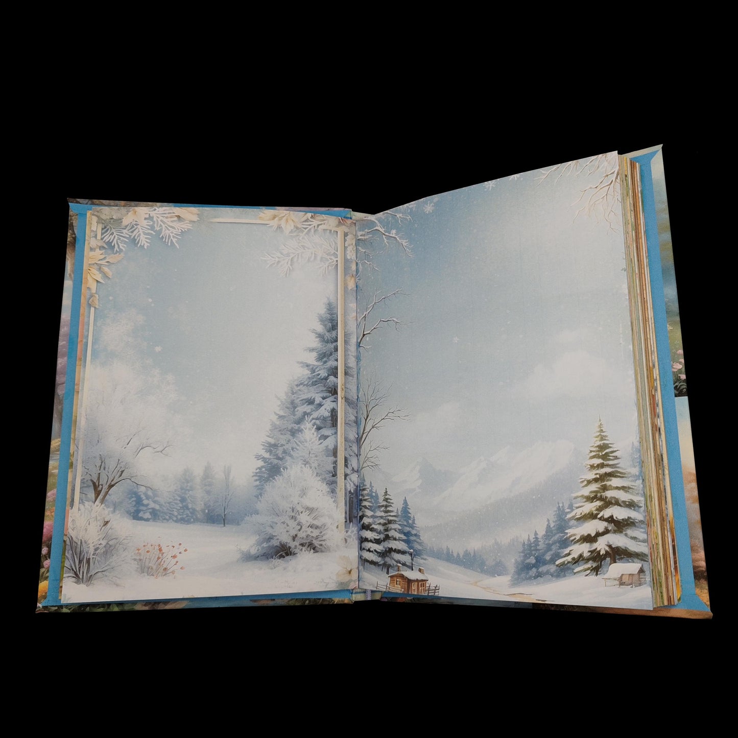 Illustriertes Notizbuch | Motiv Four Seasons | DIN A5 Hardcover | 160 Seiten