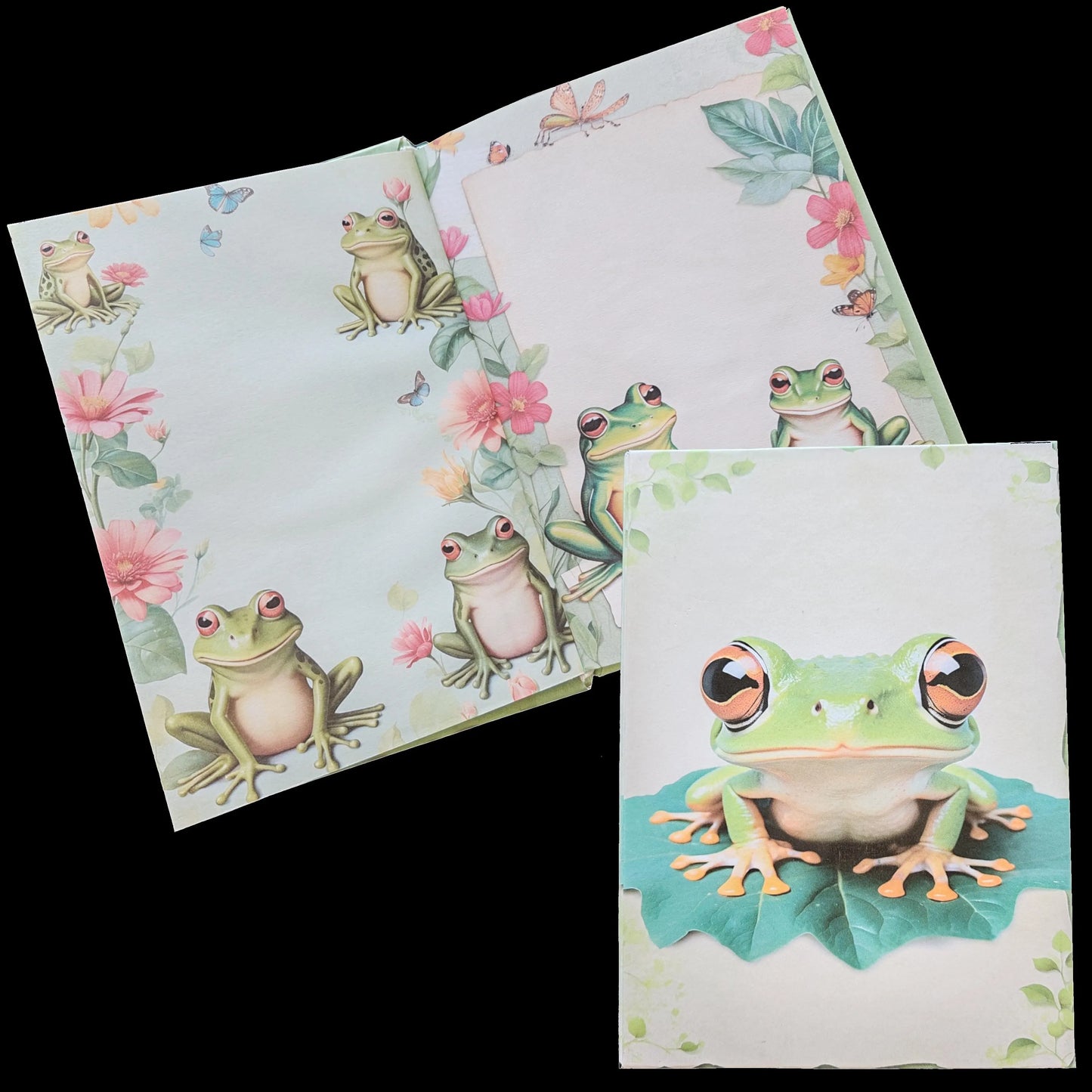 Illustriertes Notizbuch | Motiv Frog Life | DIN A5 Hardcover | 160 Seiten