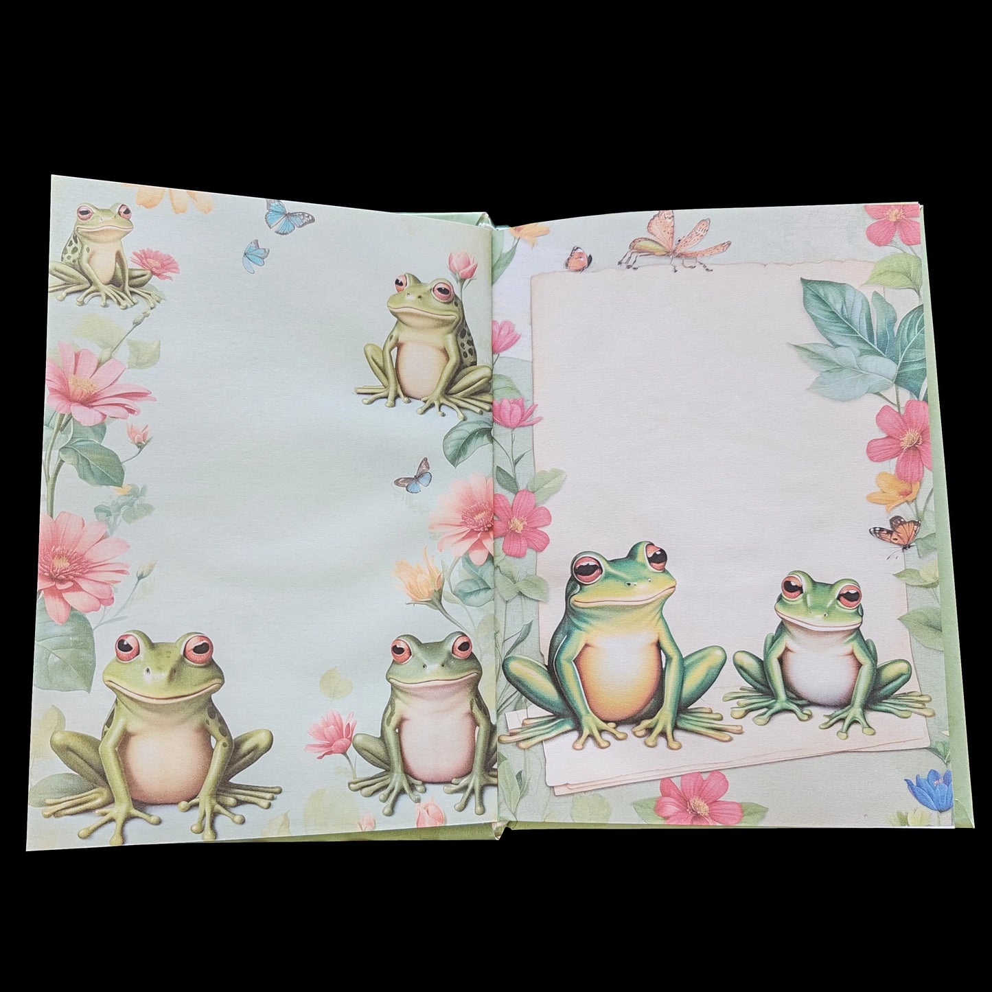 Illustriertes Notizbuch | Motiv Frog Life | DIN A5 Hardcover | 160 Seiten